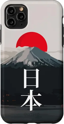 Vista 13 de Funda para iPhone 16 Mt Fuji (Fujisan), Sun y Kanji japonés