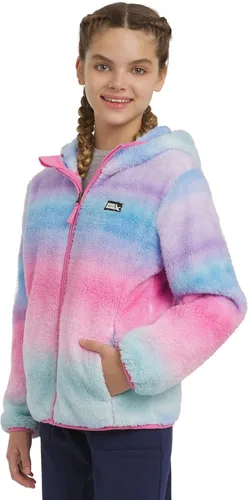 Vista 19 de Eddie Bauer Chaqueta con capucha de sherpa de imitación de pelo alto Quest para niñas Verde azulado