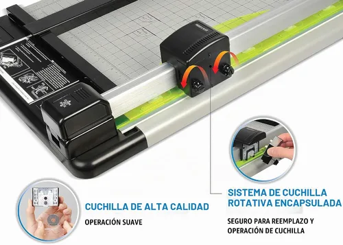 Vista 4 de Carl Manufacturing 12210 Recortadora de Servicio Pesado de 12 Pulgadas, Capacidad de 36 Hojas, 14 Pulgadas x 12-1/4 Pulgadas x 3/4 Pulgadas GY
