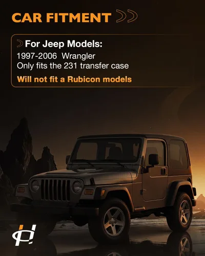 Vista 2 de Vínculo de cambio de cable de caja de transferencia de mejora, compatible con Jeep Wrangler TJ 1997-2006, cable resistente, se adapta a la caja