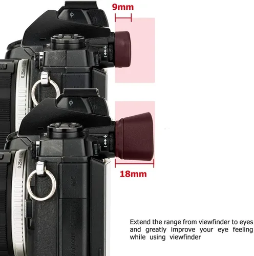 Vista 3 de Visor de cámara de silicona blanda Eyepiece para Olympus OM-D E-M1 Mark III & E-M1 Mark II y E-M1 cámara sin espejo, sustituye a Olympus EP-13 EP-12