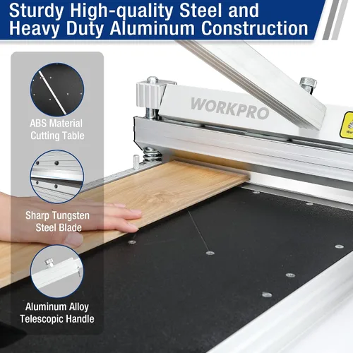 Vista 2 de WORKPRO Cortador de piso laminado de 13 pulgadas, cortador de piso de vinilo para laminado, pisos multicapa, parquet, paneles de pared
