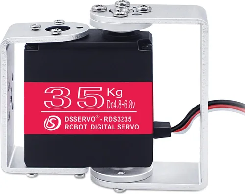 Vista 9 de Servos completos de la dirección de Digitaces del engranaje del metal del alto esfuerzo de torsión del motor servo del robot de 55.1 lbs