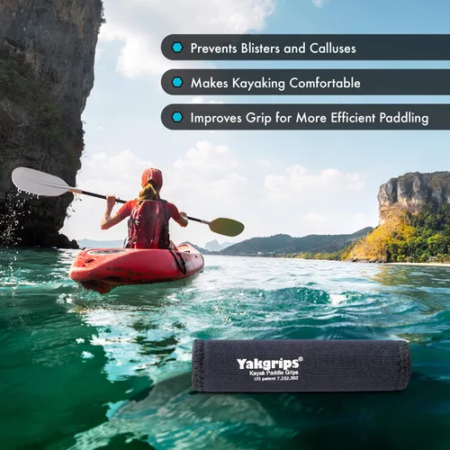 Vista 4 de Cascade Creek - Empuñaduras de pala para kayak, accesorios de kayak, agarre antideslizante, prevención de ampollas