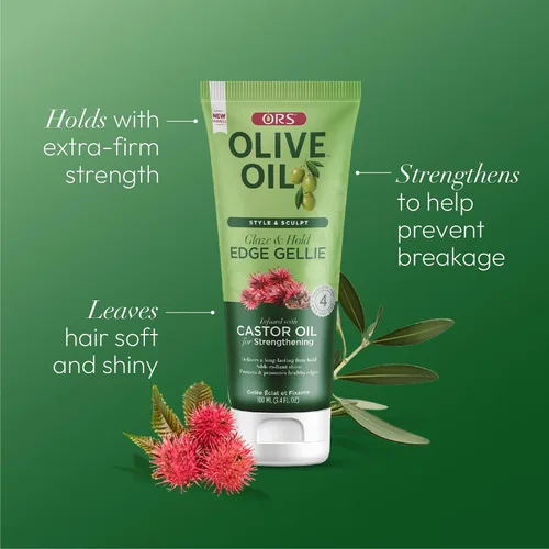 Vista 9 de ORS Style & Sculpt Edge Gellie con aceite de ricino para fortalecer 3.5 onzas