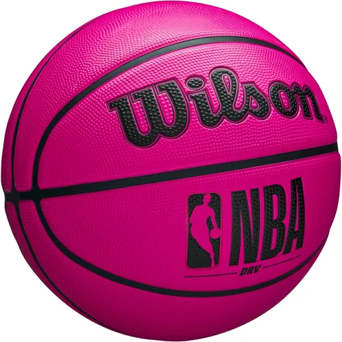 Vista 2 de Wilson NBA DRV Balón de baloncesto para exteriores con bomba - Rosa, Talla 7-29.5
