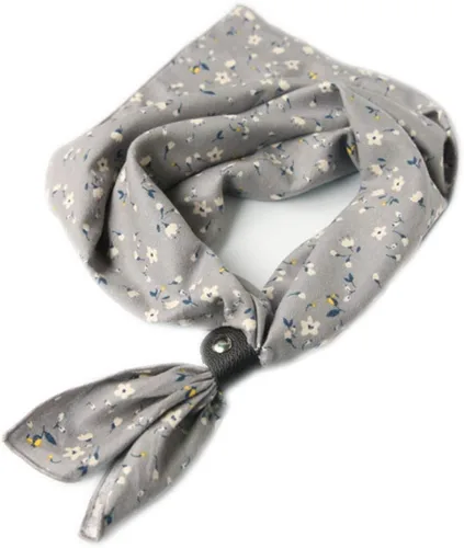 Vista 7 de Sharebeauty Pañuelo de algodón de 24''×24'' para hombres, bufanda estampada multicolor con hebilla Hn018