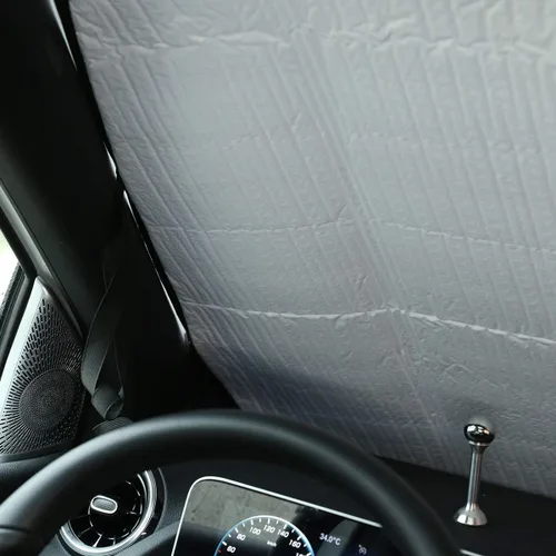 Vista 5 de YIWANG - Parasol plegable para Mercedes Benz Clase B W247 2019 2020, color plateado