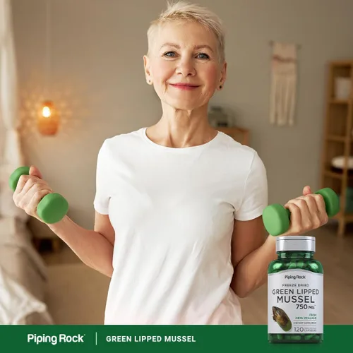 Vista 6 de Piping Rock Mejillón de labios verdes 120 cápsulas Suplemento