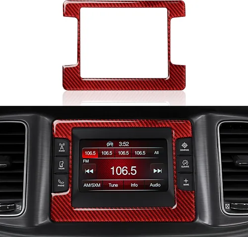 Vista 12 de Para Dodoge Challenger 2015 2016 2017 2018 2019 2020 2021 2022 2023 Accesorios Car Cup Holder Decor Calcomanías Calcomanías de fibra de carbono