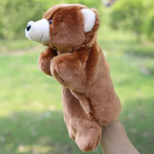 Vista 2 de RIY Marioneta de mano - Zoo Amigos Animales Educativos Marionetas Osito