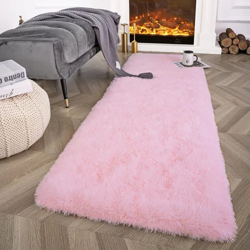Vista 9 de Ompaa Alfombra Esponjosa, Alfombras de Área Súper Suaves y Peludas para Dormitorio y Sala de Estar - 6' x 9' Alfombra Grande de Felpa Peluda Shag