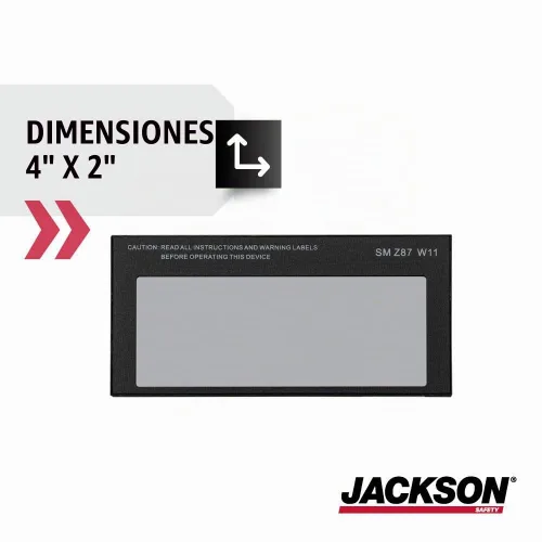 Vista 5 de Jackson Safety 16376 W30 Solera Protector fijo 11, que se oscurece automáticamente, con filtro, de 4 pulgadas de largo x 2 pulgadas de ancho.