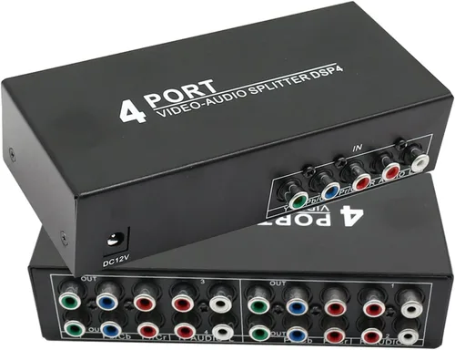 Vista 8 de BolAAzuL 1x2 2-Way Componente Video Audio Splitter RCA 1in 2 Out