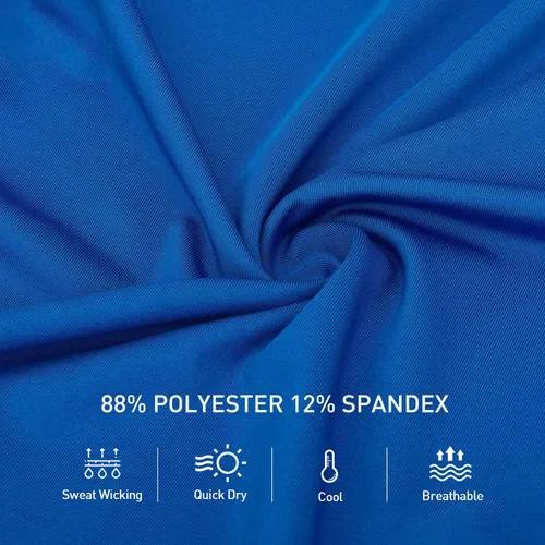 Vista 3 de Arcweg Camisas de manga larga para hombre con protección solar UPF 50+, camisetas de protección solar con protección contra erupciones SPF