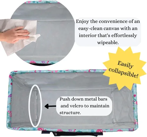 Vista 126 de NGIL Bolsa de comestibles reutilizable extra grande plegable de gran tamaño para comestibles, almacenamiento, picnic, playa, Estampado