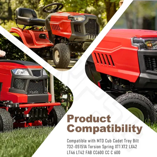 Vista 5 de 732-05151A - Muelle tensor izquierdo compatible con tractor de césped MTD Troy-Bilt Craftsman, modelo de puño XT1 XT2 LX42 LT46 LT42 FAB CC600 CC C