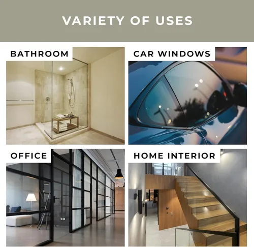 Vista 4 de VViViD 12 Mil vinilo transparente inastillable, película de seguridad para ventana