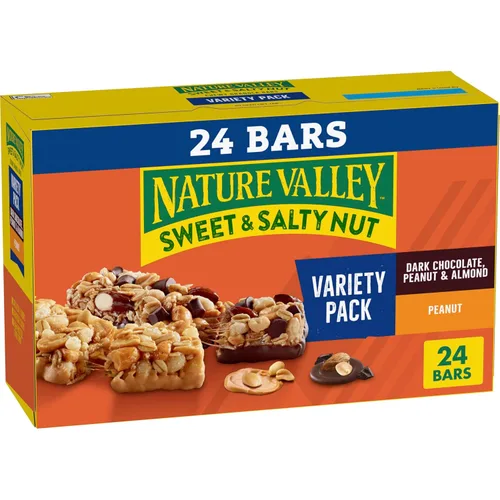 Vista 8 de Nature Valley Barras de granola de nueces dulces y saladas, paquete variado, 15 barras, 18 onzas