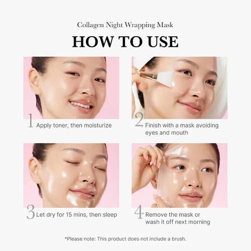 Vista 3 de medicube Dúo viral coreano para piel con brillo de vidrio: almohadillas cero poros 2.0 y colágeno durante la noche, paquete de mascarilla facial