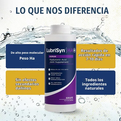 Vista 4 de LubriSyn HA Suplemento líquido humano para articulaciones de ácido