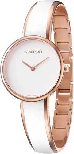 Vista 2 de Calvin Klein Reloj para mujer con correa de acero inoxidable K4E2N616 blanco talla única K4E2N616-AMZUK Blanco talla única K4E2N616-AMZUK