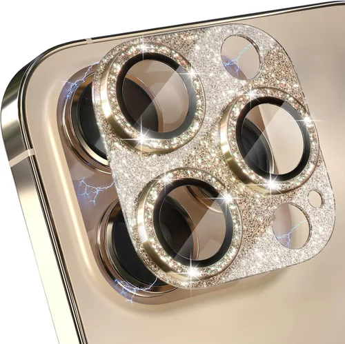 Vista 10 de Choiche Protector de lente de cámara para iPhone 14 Pro/iPhone 14 Pro Max, cubierta de cámara brillante con protector de pantalla de lente de vidrio