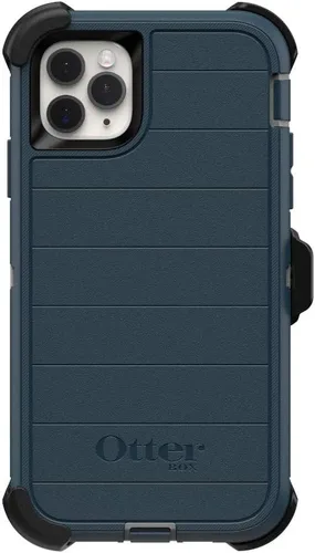 Vista 7 de OtterBox Funda para iPhone 11 Pro Max Defender Series - Negro, resistente y duradera, con protección de puerto, incluye soporte de clip para funda