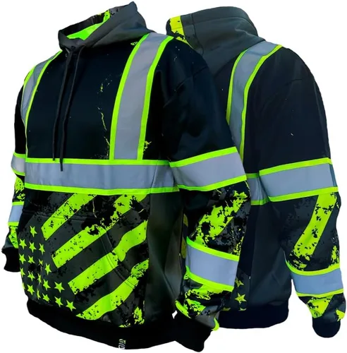 Vista 29 de SafetyShirtz SS360 ANSI Clase 3 Tipo R Sudaderas con Capucha Gráfica