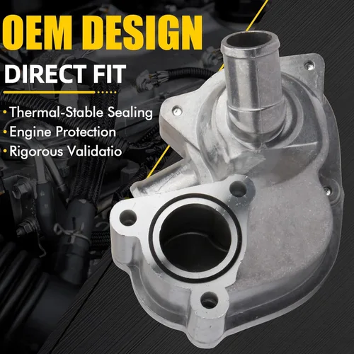 Vista 6 de Conjunto de carcasa de termostato de aluminio compatible con Ford Explorer 2000-2005 Ranger 2001-2011 Mazda B4000 2001-2008 Mercury Mountaineer