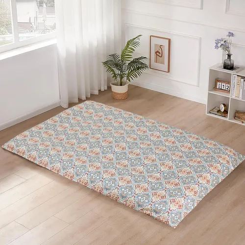 Vista 15 de Funda de colchón de futón de piso 100% algodón, suave, amigable con la piel, lavable, con cremallera, funda de colchón tatami, a prueba de polvo