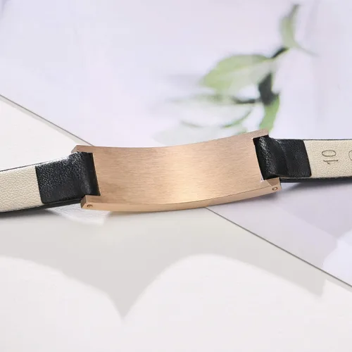 Vista 42 de MPRAINBOW Pulsera de alerta médica personalizada para mujer, correa de reloj de cuero genuino, grabado de doble cara, diabetes, epilepsia, joyería