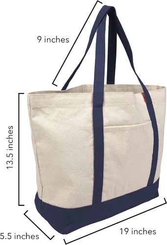 Vista 5 de Campus Lab Bolsa de lona con logotipo primario colegiado con bolsillo externo, bolsa de hombro reutilizable para ir de compras, playa Águilas A&m