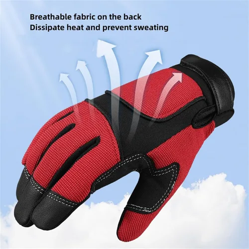 Vista 3 de Guantes deportivos para niños, guantes de ciclismo de dedo completo MTB para ciclismo, escalada, equitación, ciclismo, deportes al aire libre