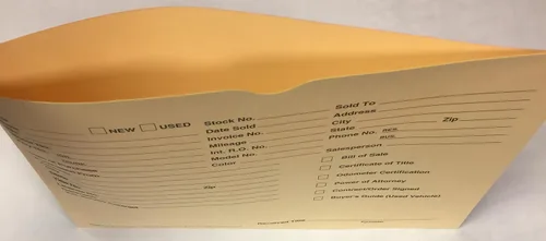 Vista 3 de A Plus Chaquetas de archivo para distribuidores de vehículos Buff 100