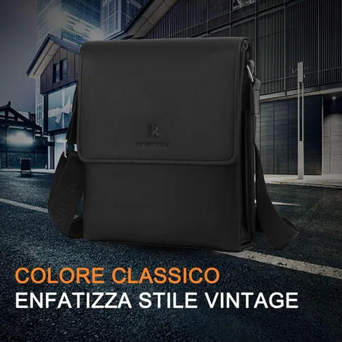 Vista 7 de Leathario Bolso de hombro para hombre, de cuero auténtico, pequeño bolso de mensajero para hombre, bolso cruzado para hombre, bolso de viaje