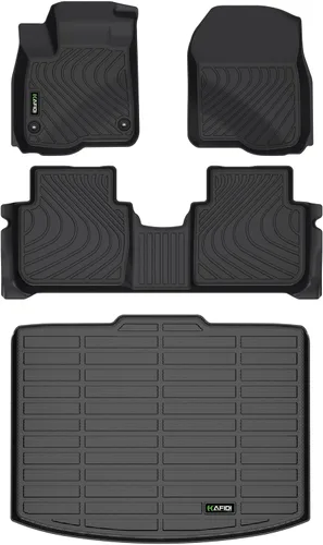 Vista 71 de HAFIDI® - Tapetes para auto con almacenamiento debajo del asiento, para todo clima, antideslizantes, de elastómero termoplástico, para la primera