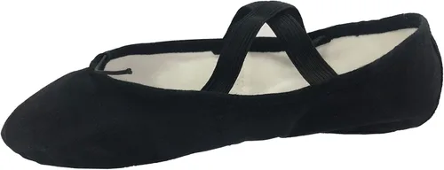 Vista 3 de Danzcue Zapatilla de ballet de lona con suela dividida para adultos