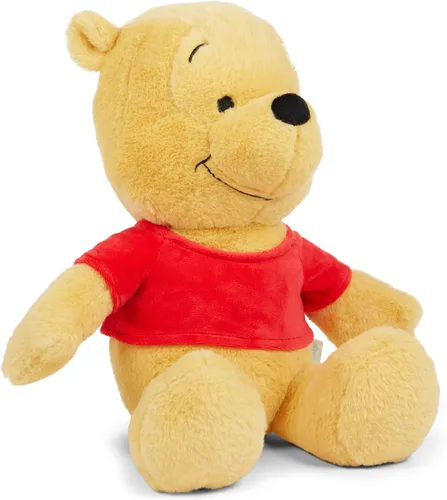 Vista 4 de Disney - Peluche oficial de Winnie The Pooh para niños, personaje de peluche con textura esponjosa y detalles bordados, orejas flexibles, de felpa