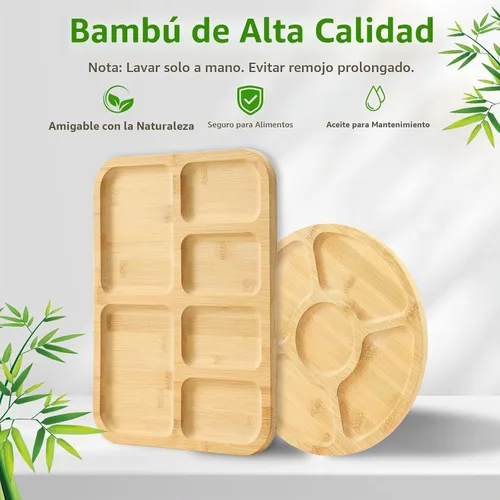 Vista 9 de SAKAMOSH Tabla de embutidos portátil con tapa, juego de 2 tablas