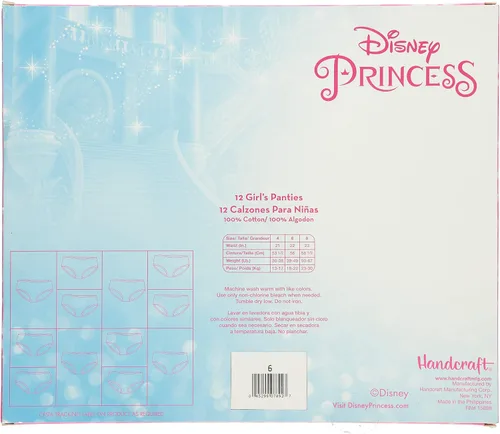 Vista 4 de Disney Ropa interior de princesa para niñas
