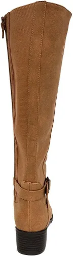 Vista 3 de Nautica Botas altas hasta la rodilla para mujer, elegantes botas de vestir con cremallera lateral para otoño e invierno, cómodas y fáciles de llevar