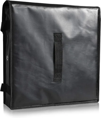 Vista 5 de New Star Foodservice 51100 Bolsa de entrega de pizza aislada, 18 x 18 x 5 pulgadas, color negro