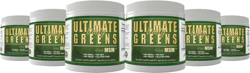 Vista 10 de Daily Health, Ultimate Greens con MSM en polvo, ingredientes naturales veganos sin gluten, soja, sin OMG, superalimento, bebida nutricional vegetal