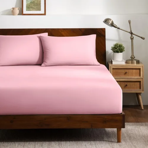Vista 22 de Bare Home Juego de Sábana Bajera + Fundas de Almohada - Microfibra Ultra-Suave de Lujo 1800 - Doble Cepillado - Bolsillos Profundos - Ajuste Fácil