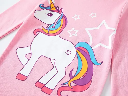 Vista 4 de Babyroom Pijamas de algodón a juego para niñas y niños pequeños, 4 piezas, ropa de dormir de Navidad