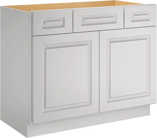 Vista 17 de LOVMOR Tocador de baño de 36 pulgadas, unidad de almacenamiento de fregadero individual, gran capacidad para lavandería, cocina, ducha y lavadero.