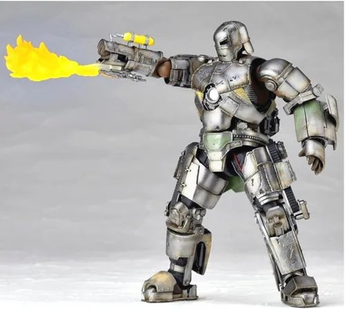 Vista 4 de Kaiyodo Revoltech Series No.045 SciFi Super Poseable Figura de acción Iron Man Mark 01