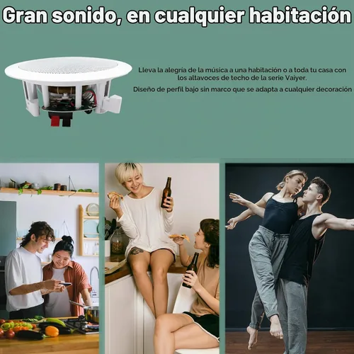 Vista 6 de Technical Pro Kit de sistema de cine en casa con receptor Bluetooth de 4