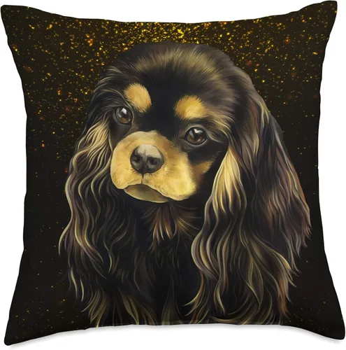 Vista 5 de King Charles Spaniel Gifts King Charles Spaniel, Black and Tan Cavalier - Almohada (16.0 x 16.0 in), multicolor